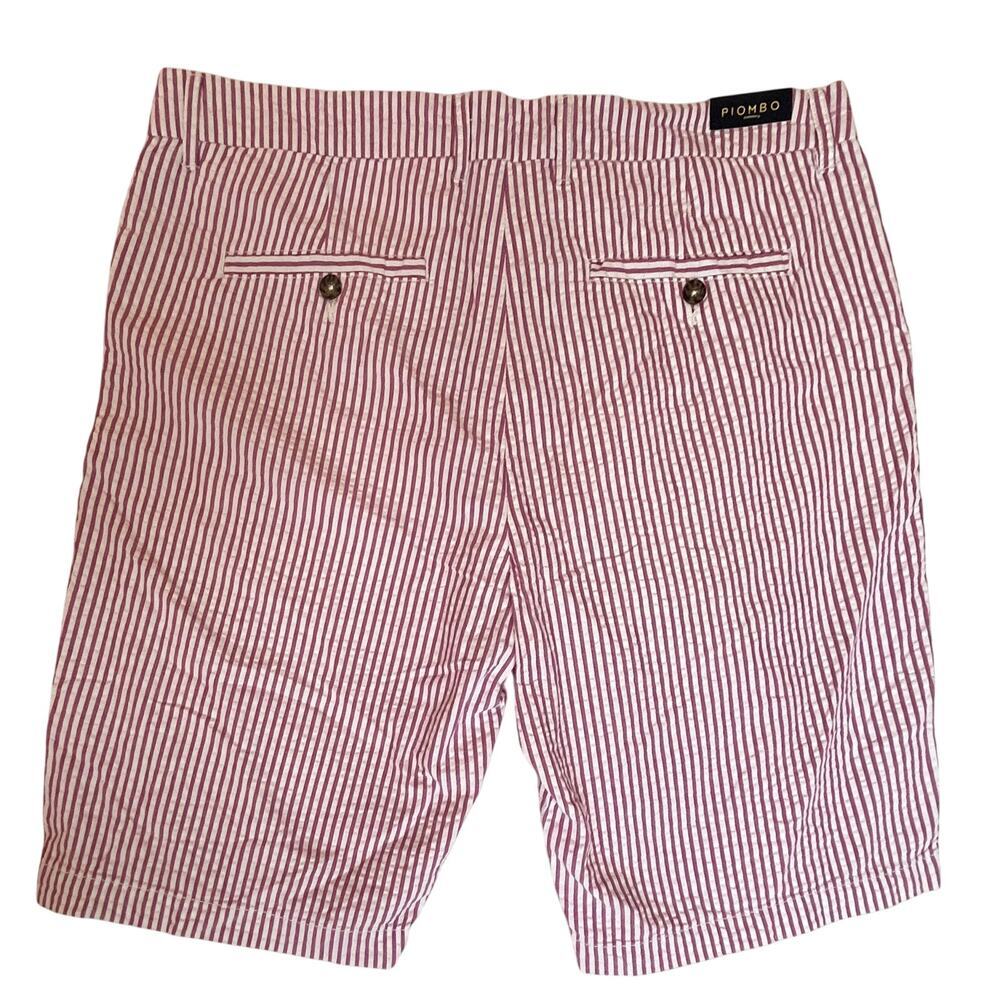 Piombo Striped Seersucker Shorts 38 - Picture 3 of 4
